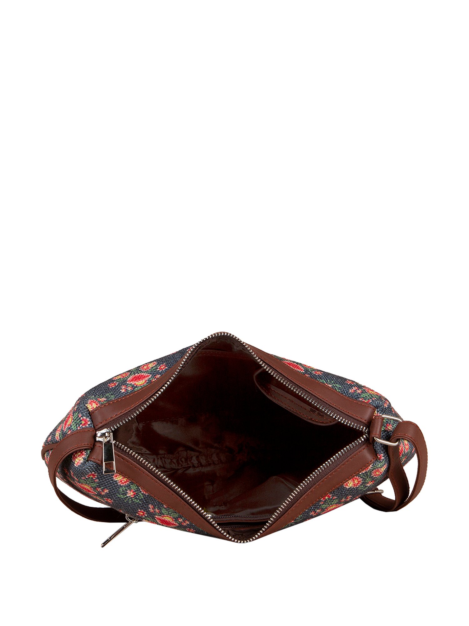 ZOUK Blue Printed Medium Sling Handbag