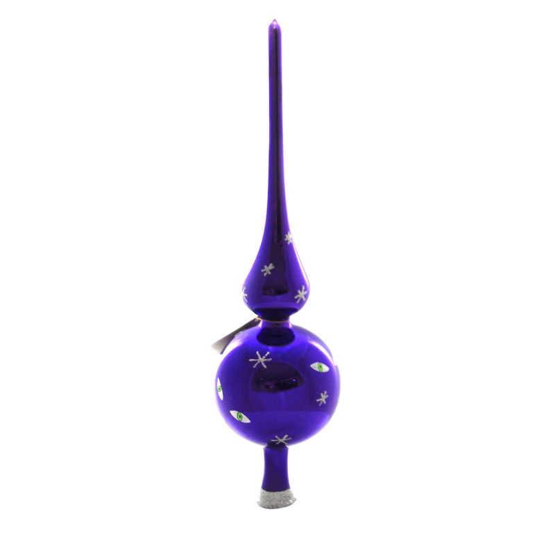 Laved Italian Ornaments Halloween Purple Witch Finial Italian  -  Tree Toppers