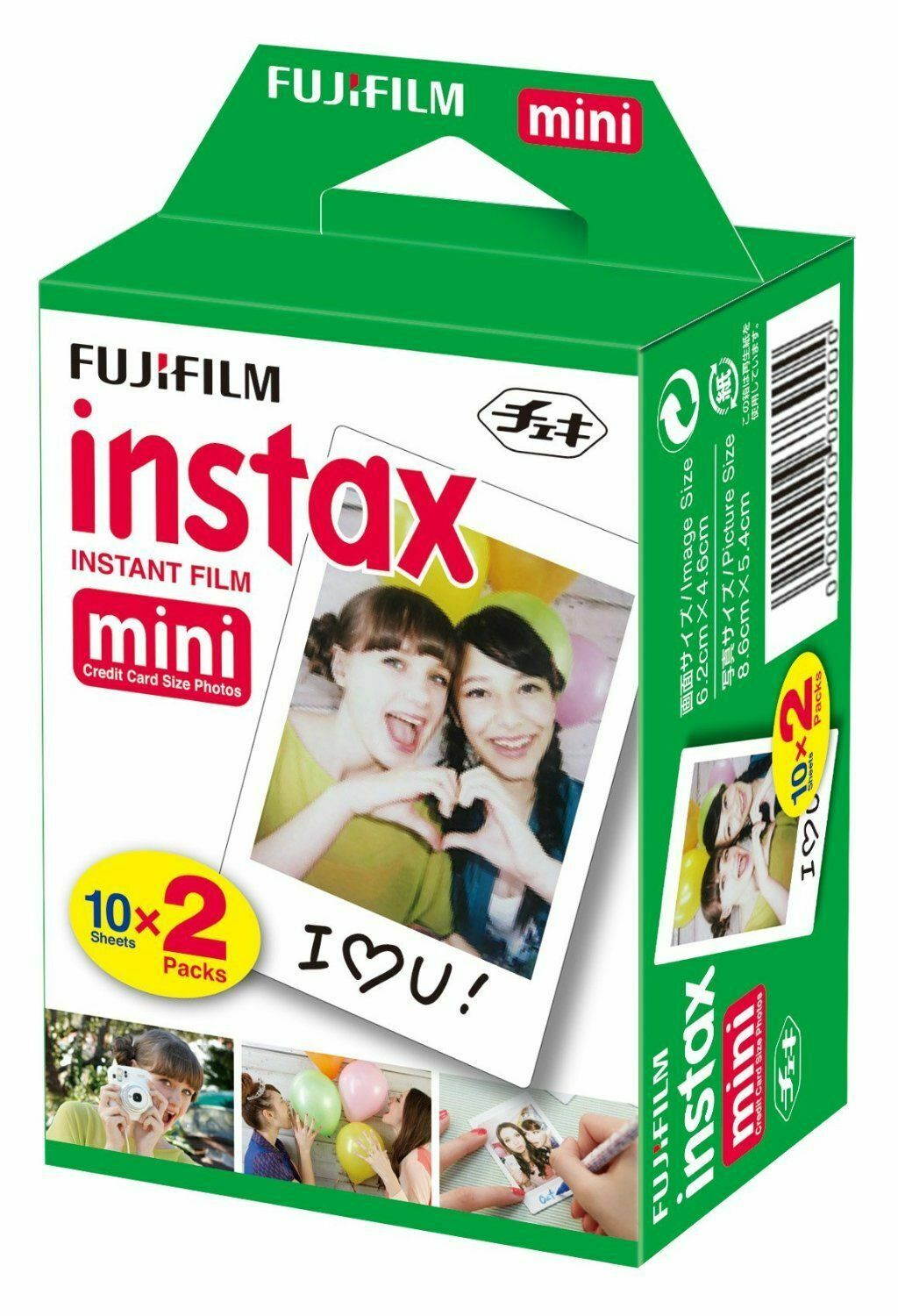 50 Prints Fujifilm Instax Mini Instant Film for 8-9 and all Fuji Mini Camera NEW