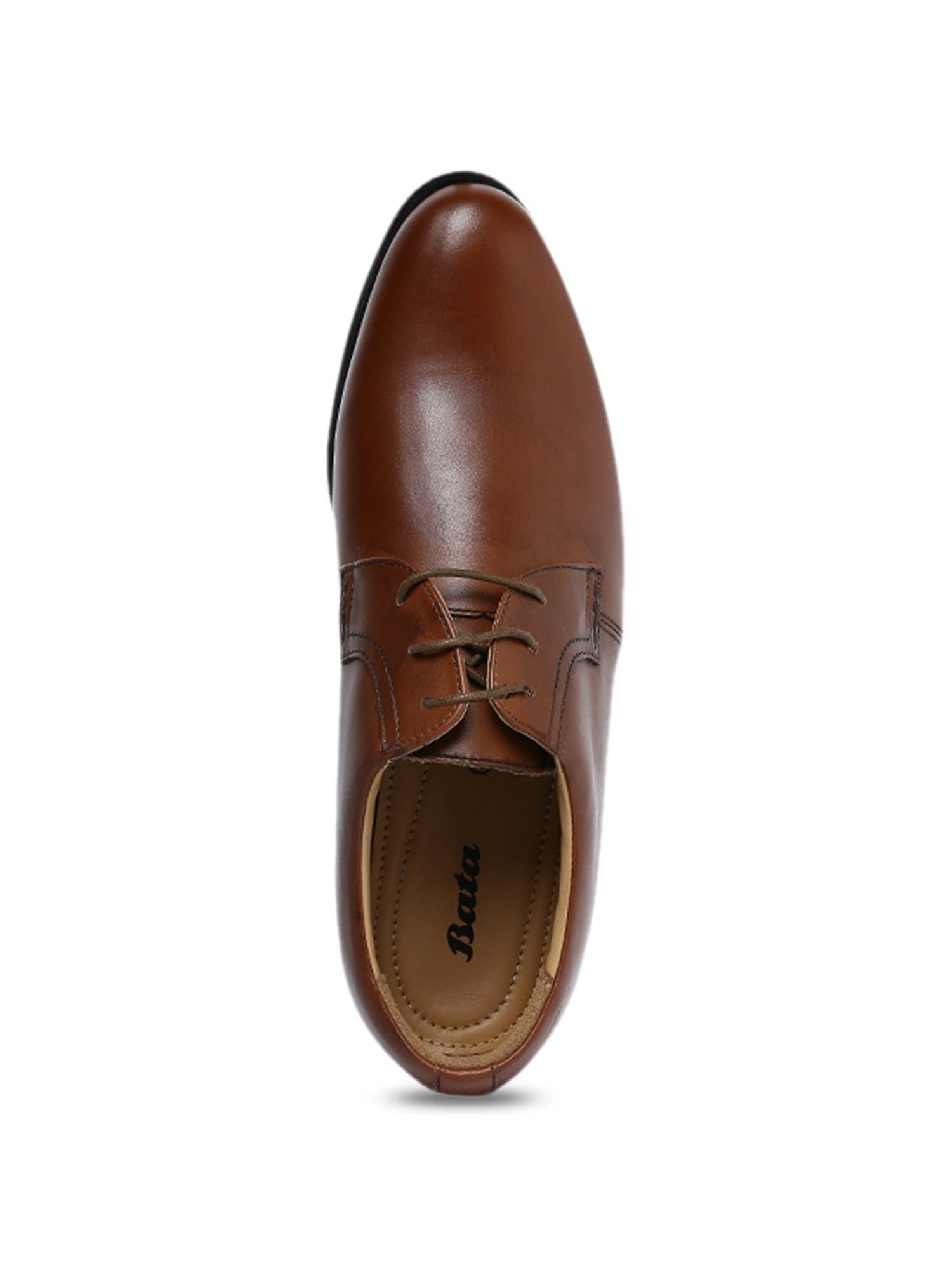 Bata Men's Tan Derby Shoes