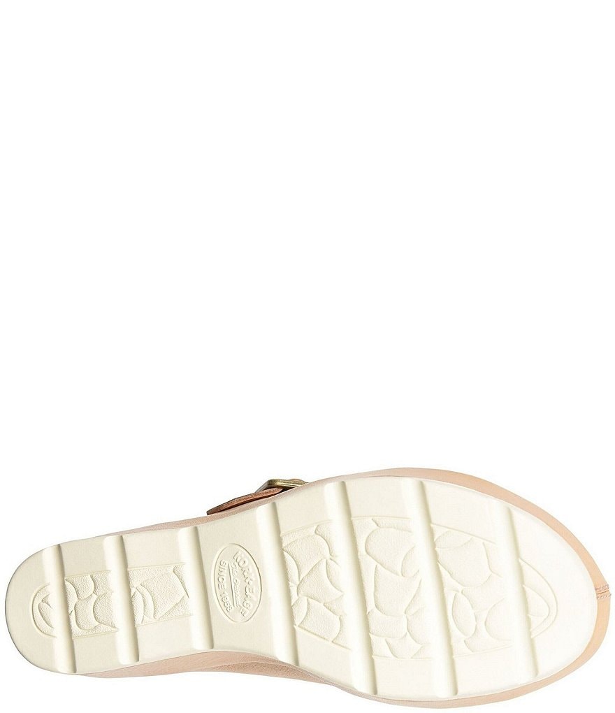 Kork-Ease Callie Leather Platform Wedge Slide Sandals