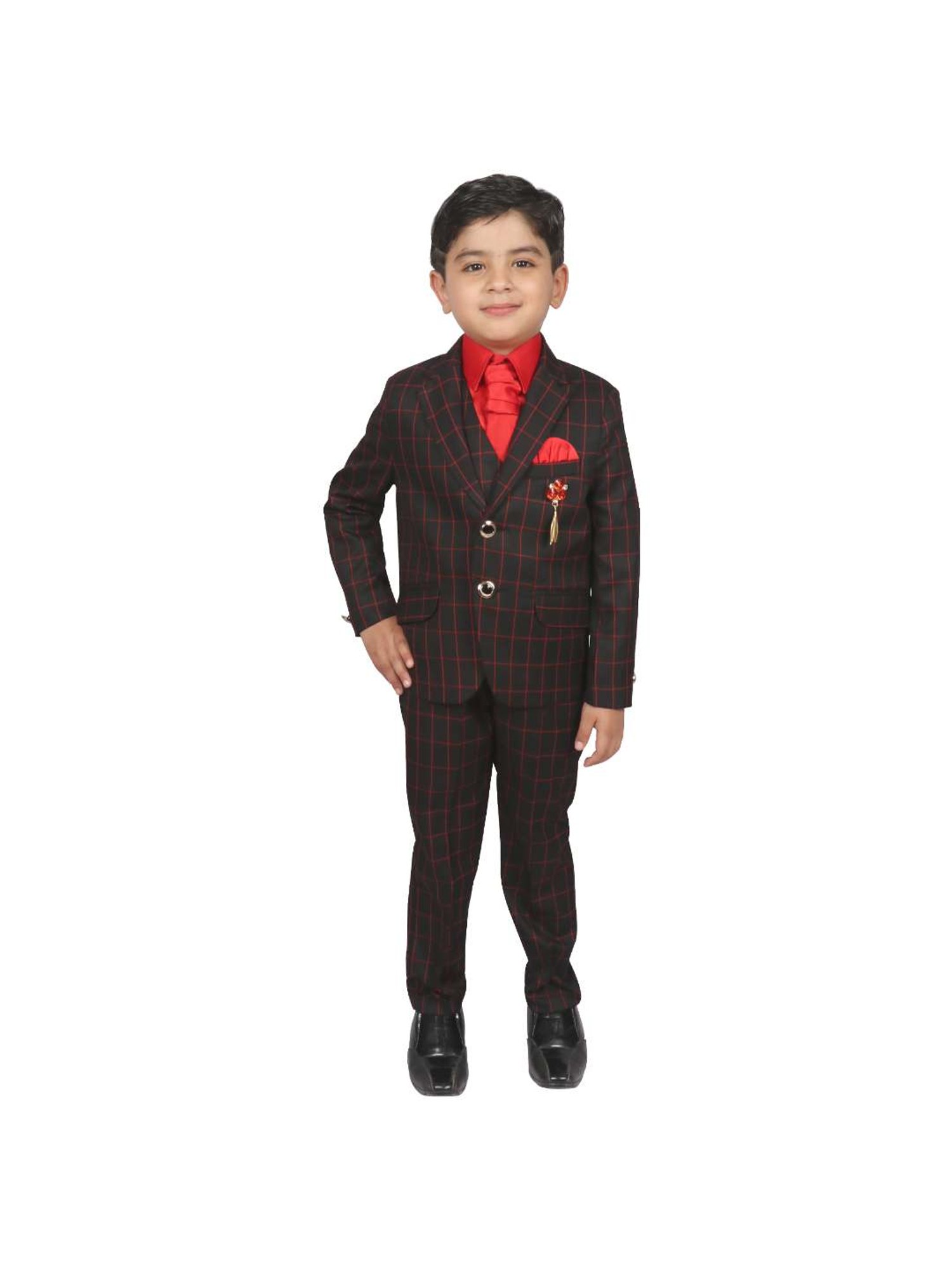 Blue Giraffe Kids Black & Pink Regular Fit Shirt Set