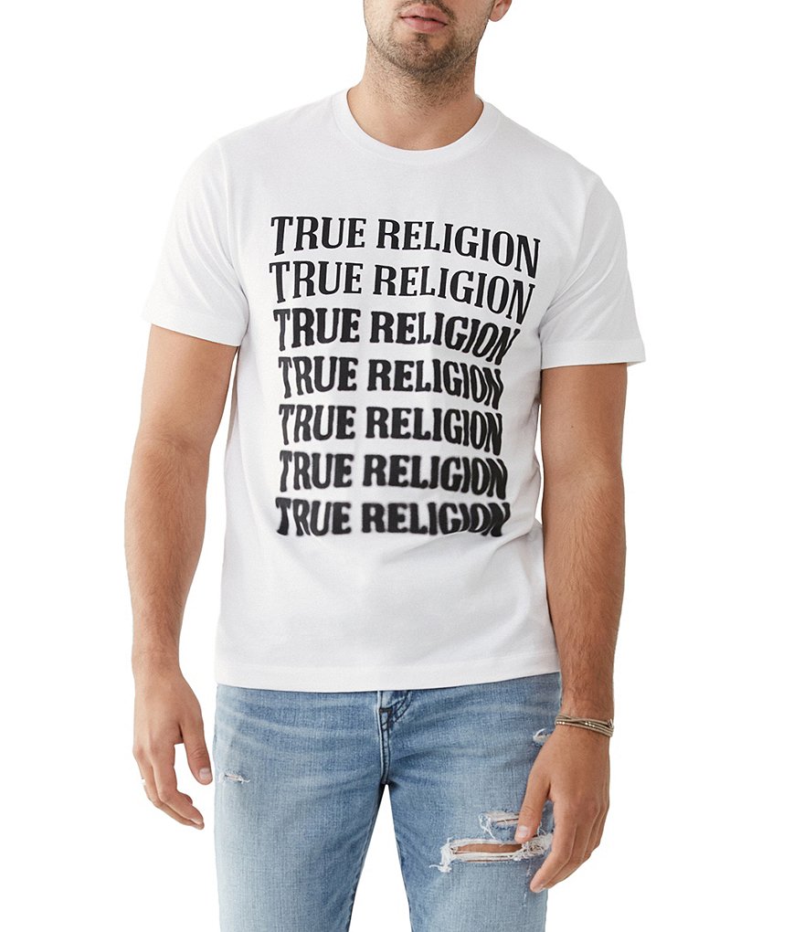 True Religion Descending Arch Logo Short-Sleeve T-Shirt