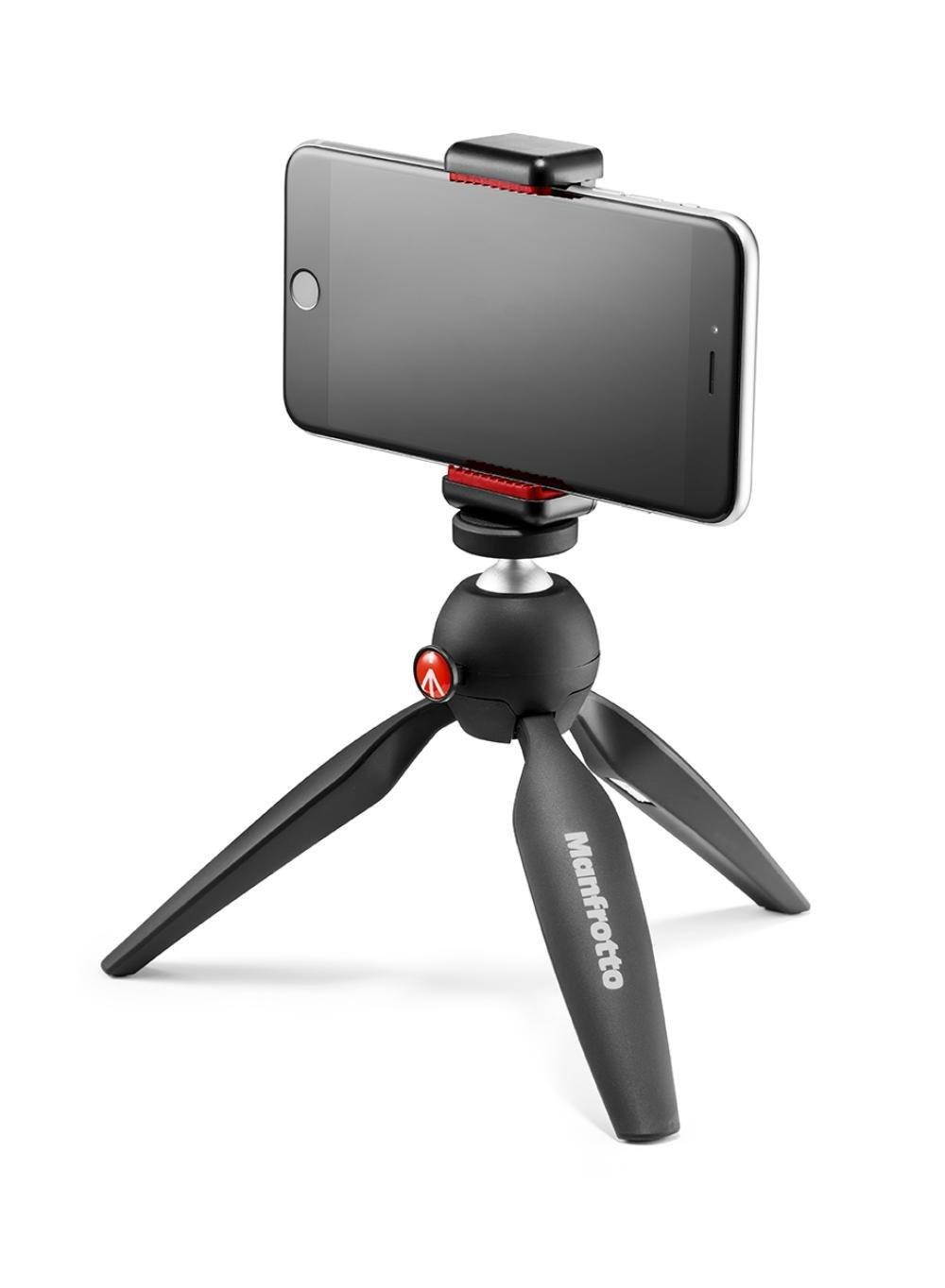 Manfrotto PIXI Smart Mini Tripod Black with Universal Smartphone Clamp