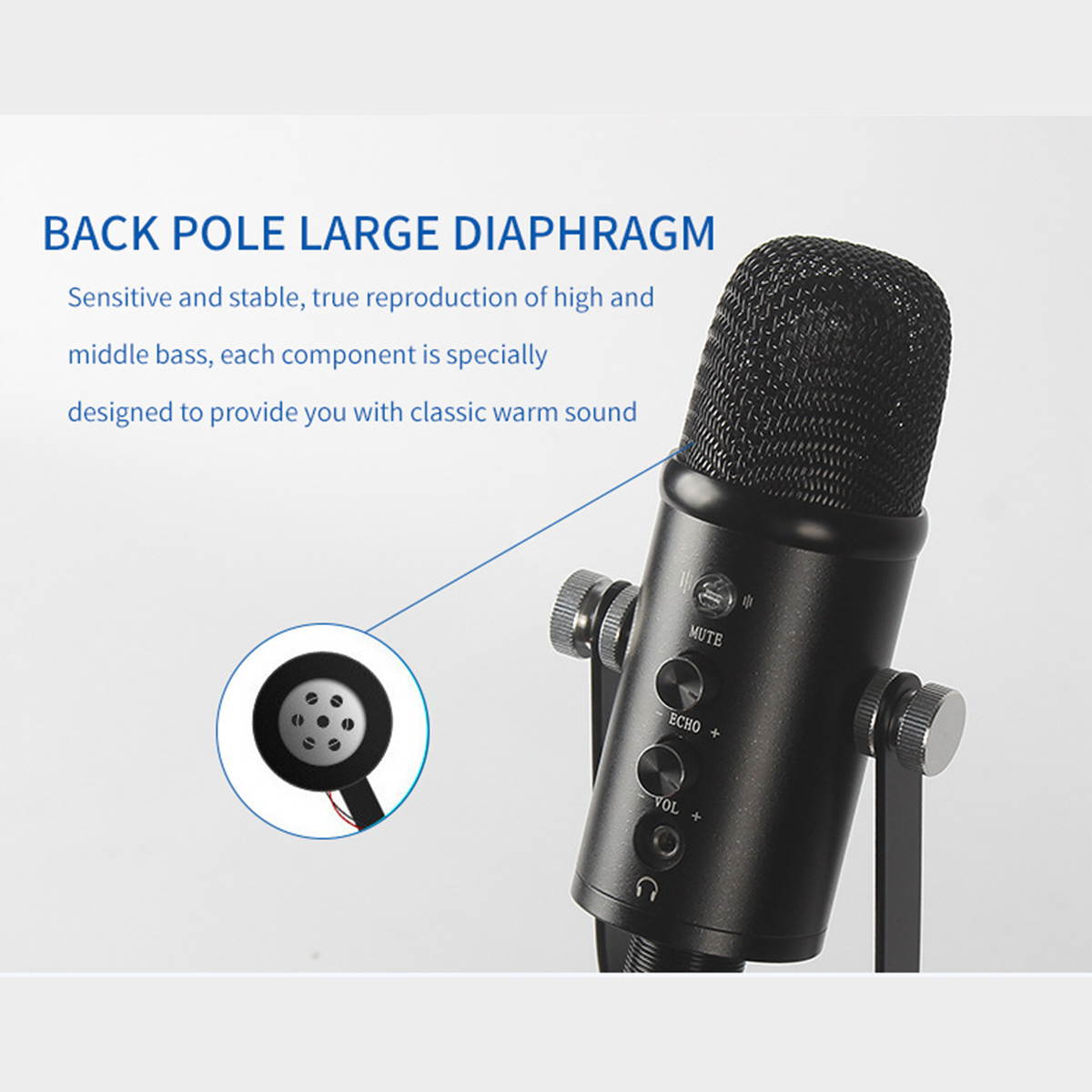 Blue Snowball Pop Filter - Customizing Microphone Windscreen Foam Cover for Improve Blue Snowball iCE Mic Audio Quality (Mouth)