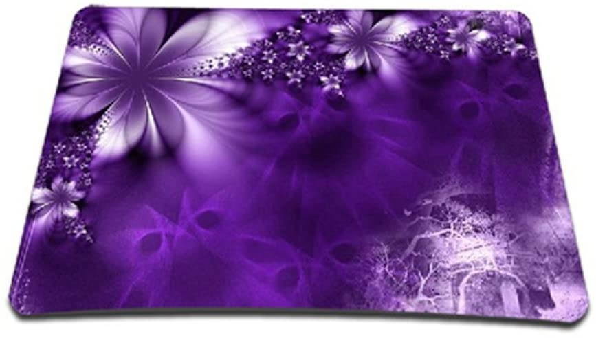 ToLuLu Regular Size (9.2 x 7.7 inch) Mouse pad Mouse Mat Mouse Mice Suit for Optical Laser Mouse, Purple Flower