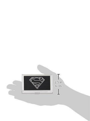 Buckle-Down Business Card Holder - Superman Outline Reverse Brushed - Small
