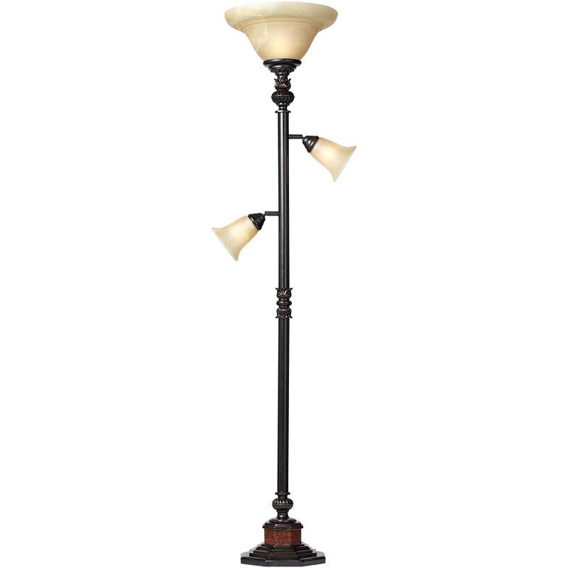 Kathy Ireland Sonnett 72" HIgh 3-Light Torchiere Floor Lamp