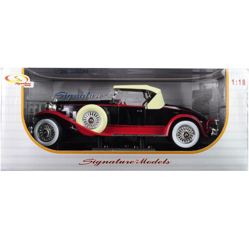 1930 Packard 734 Boattail Speedster Black 1/18 Diecast Model Car by Signature Models