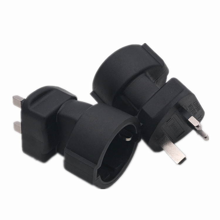 UK plug BS1363 13A to CEE 7/7 European Female Schuko Socket Adapter Converter FOR UPS/PDU Extension Power Cord