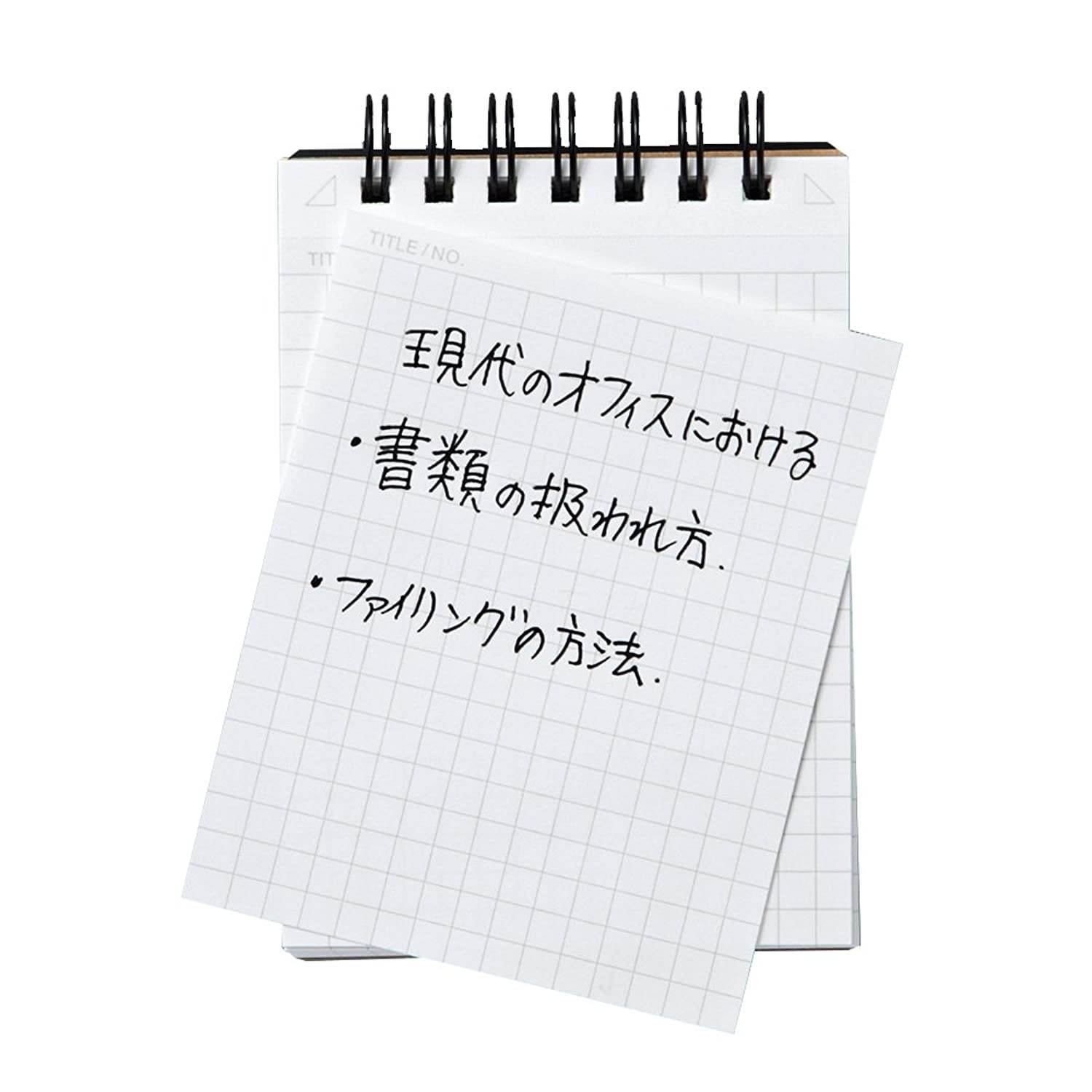 Maruman MNEMOSYNE Notebook 4.13 x 2.99 Inches (Modified A7), 5mm-squared, 70 Sheets (N184A)