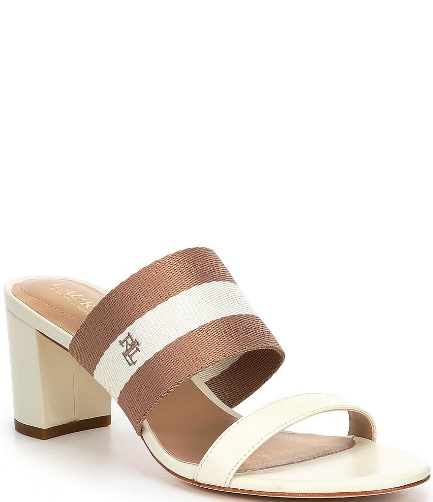 Lauren Ralph Lauren Whitfield Block Heel Dress Mules