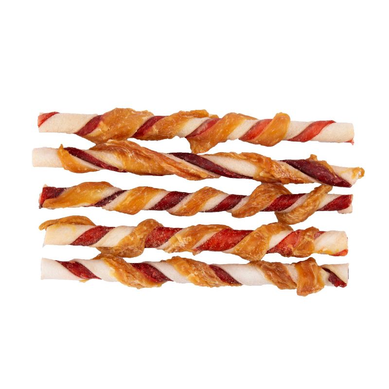 Good 'n' Fun Triple Twists Rawhide Dog Treats - 22ct