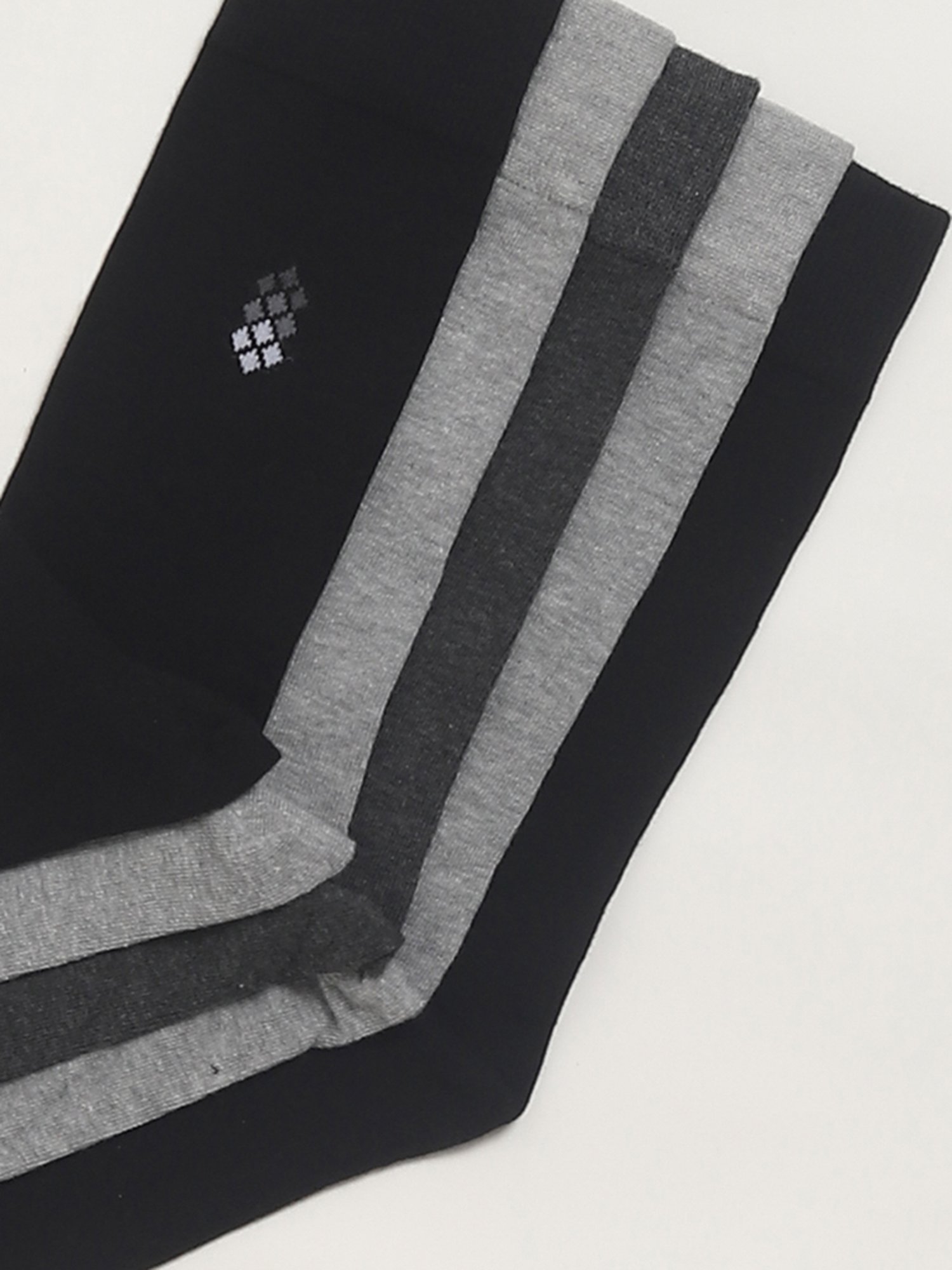 WES Lounge by Westside Grey Plain Socks - Pack of 5