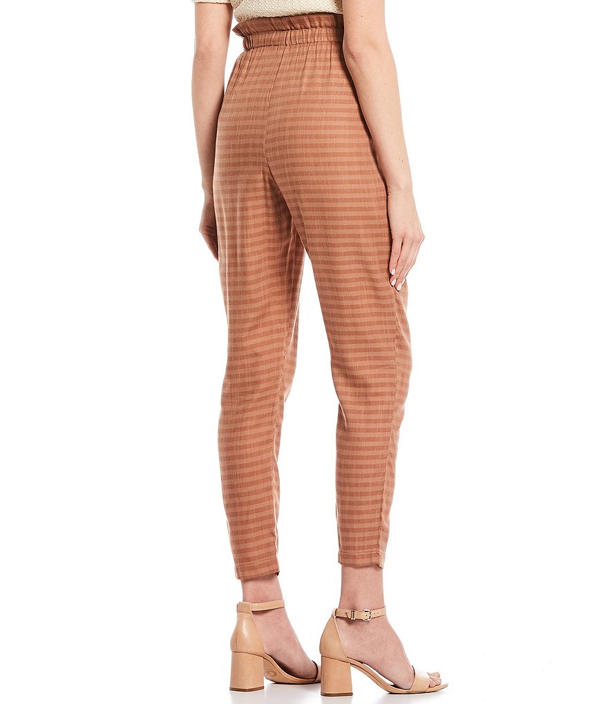 June & Hudson Paperbag Waist Belted Trouser Pants