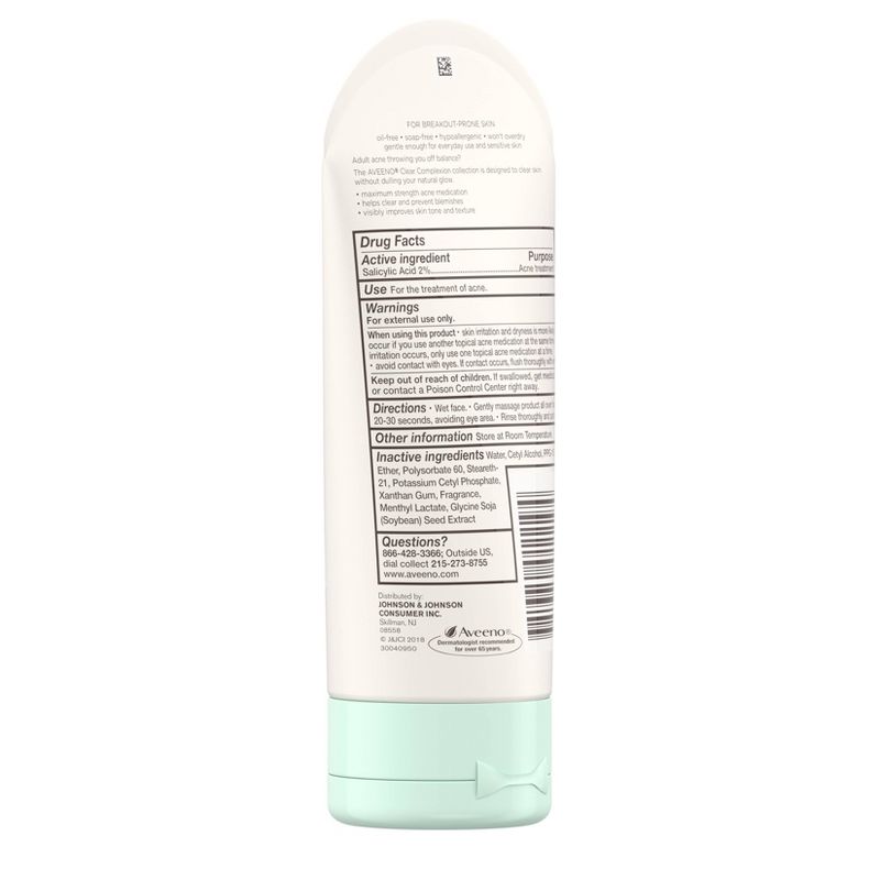 Aveeno Clear Complexion Cream Cleanser with Salicylic Acid - 5 fl oz