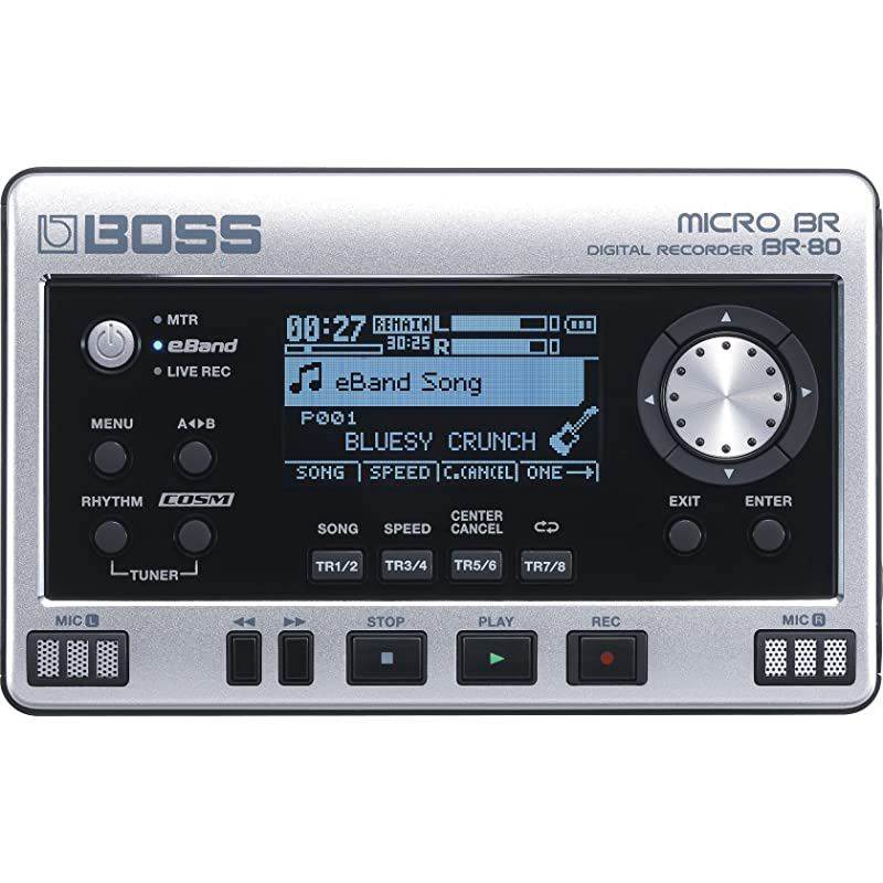 Micro BR Digital Recorder, Silver, (BR-80) (BR-80)