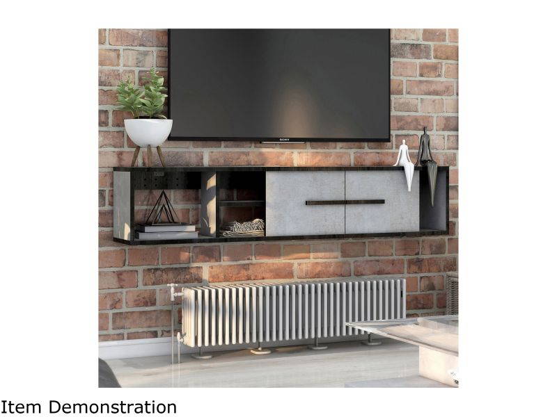 AVF FSL700LUCSW-A 32 - 65" Reflections - Lucerne Curved Pedestal TV Stand