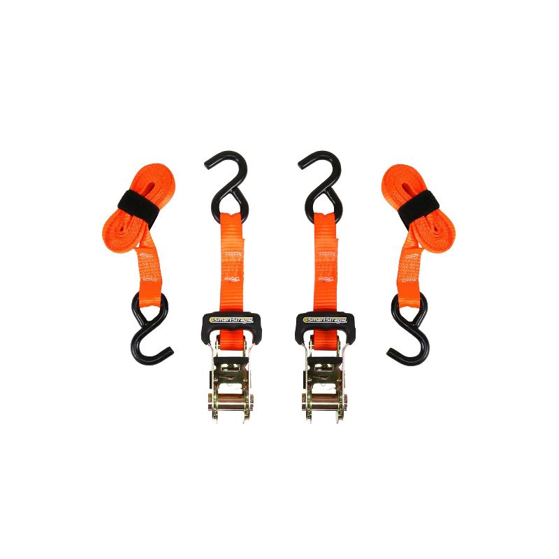 Winston 10' 3000lb 2pk Padded D-Handle HD Ratchet Tie Down Orange