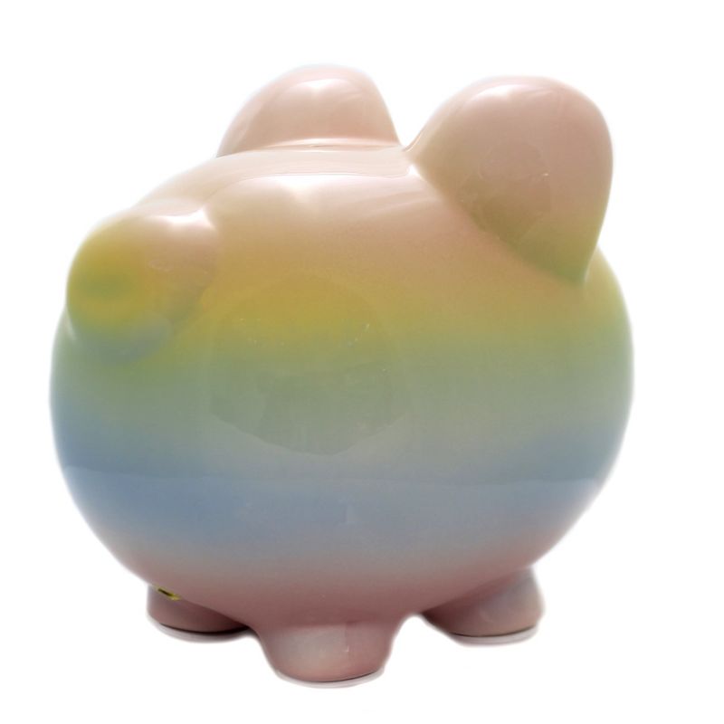 Bank 7.75" Rainbow Ombre Bank Money Save  -  Decorative Banks