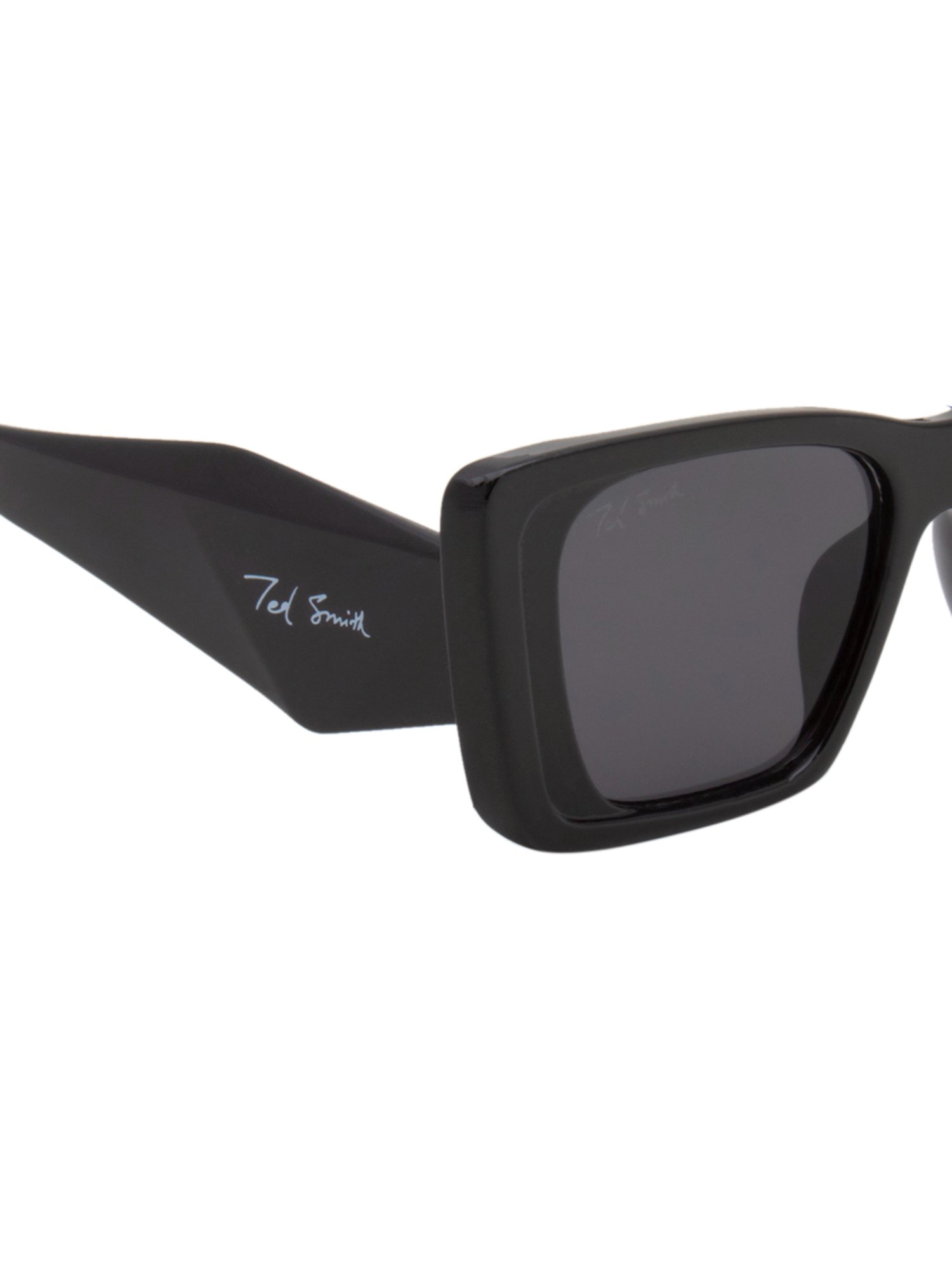 Ted Smith Grey Square UV Protection Unisex Sunglasses