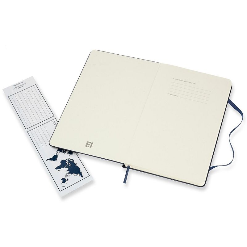 Moleskine Large, Dotted, Blue Sapphire, Hard Cover 715437