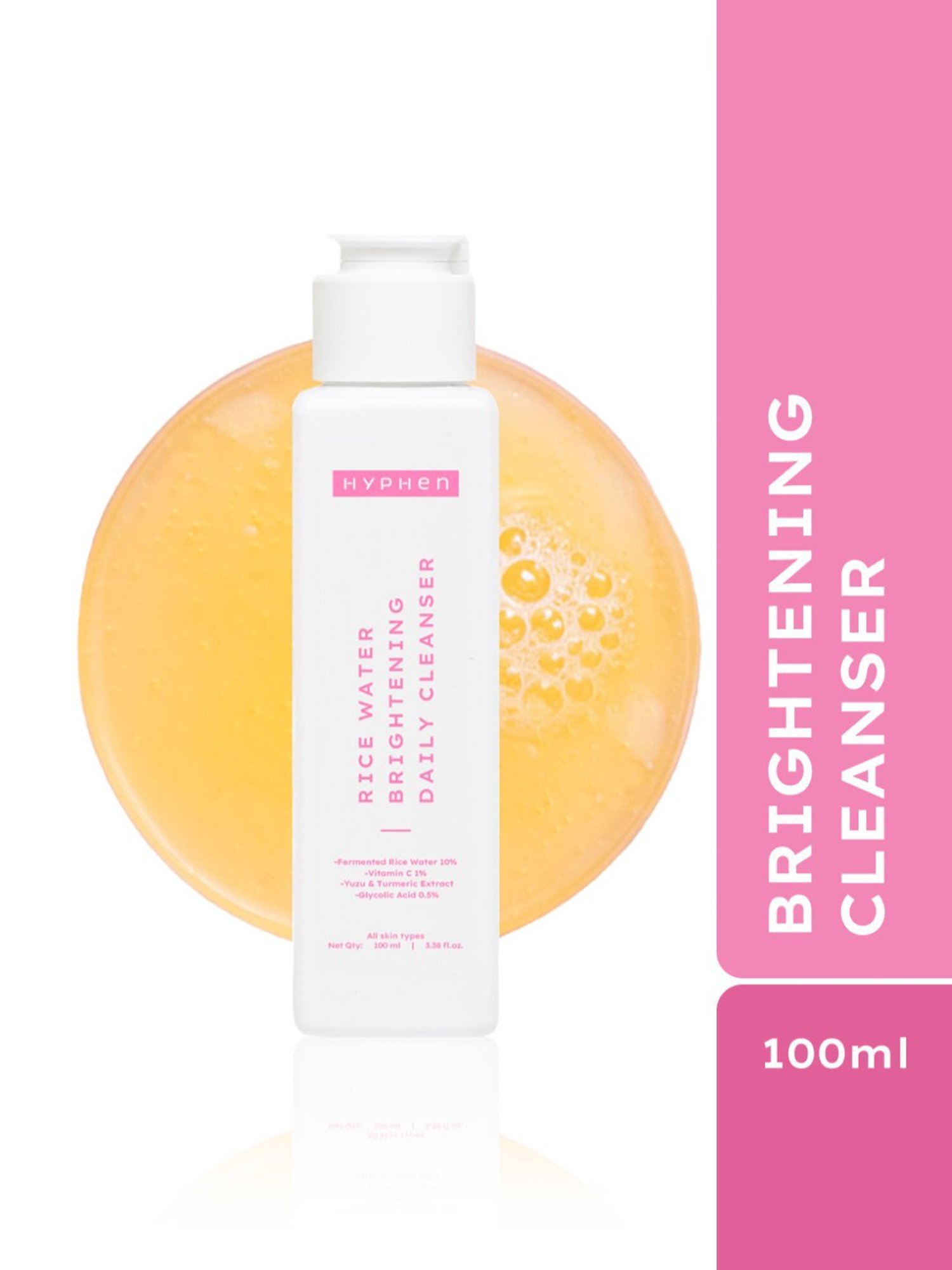Hyphen Rice Water Brightening Daily Cleanser - 100 ml