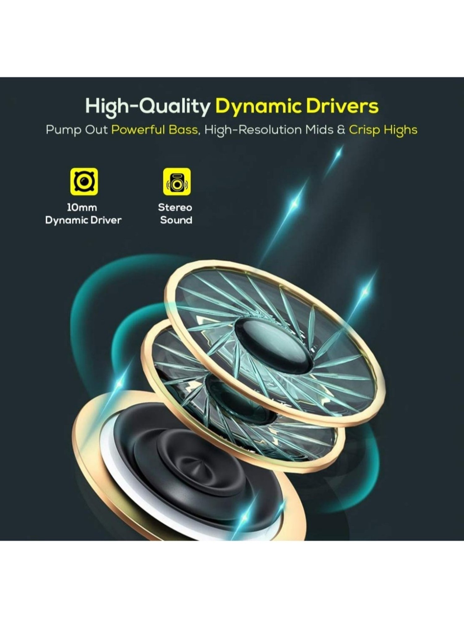 PTron Pride Lite in Ear Wired Earphones with Mic, 3.5mm Aux (Blue)