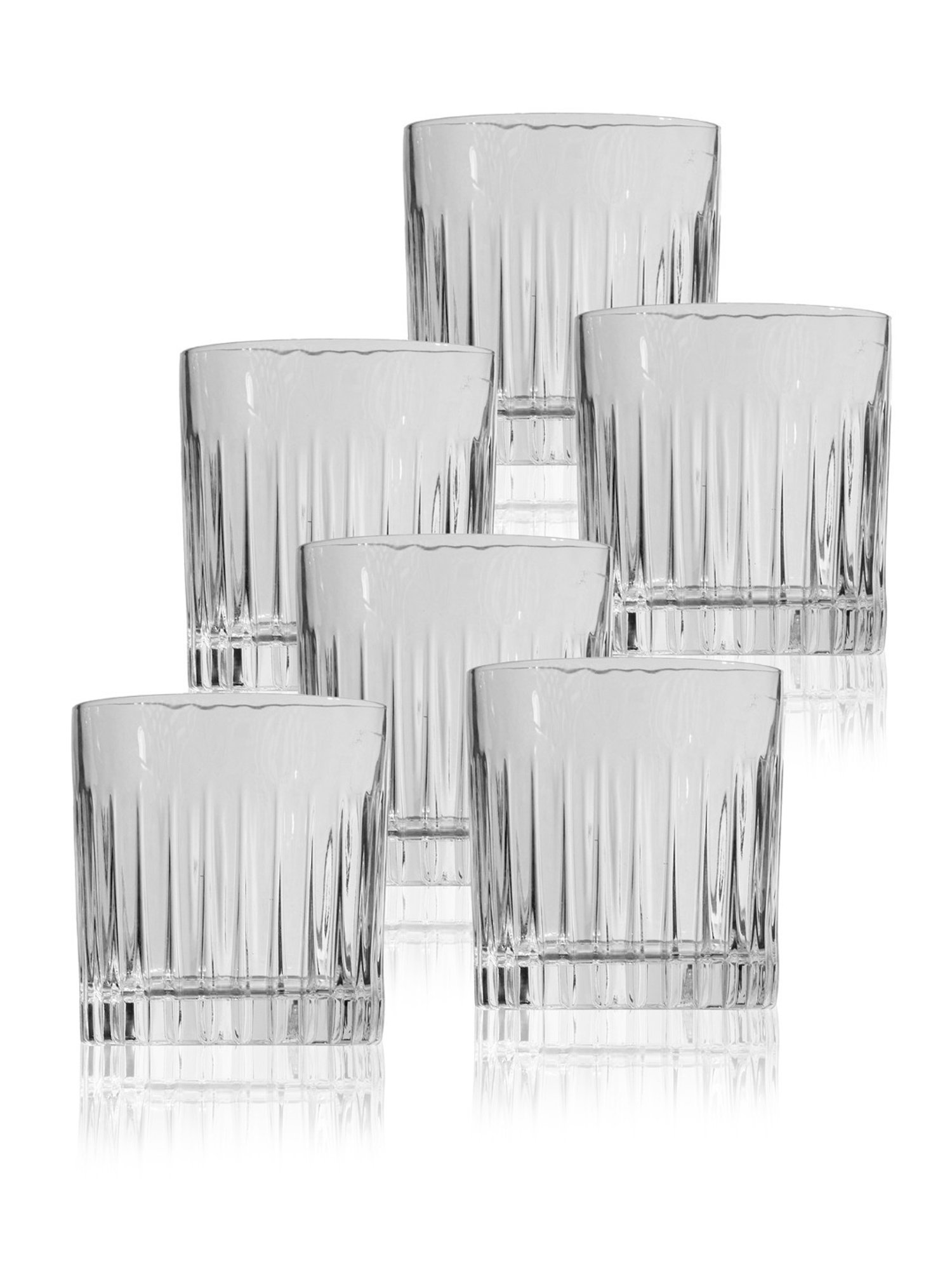 Trovea's Timeless Dof Tumbler Transparent Glass Whisky Glass - Set of 6