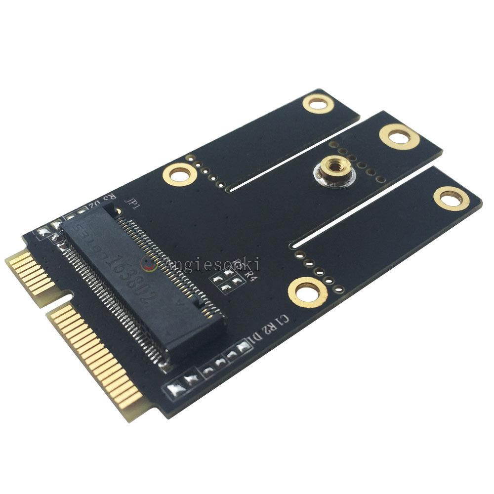 M.2 (NGFF) WIFI WLAN Card Module to Mini PCI-E Express Adapter Converter& IPEX4 TO IPEX1 Antenna 2pcs for Intel 7260 3160 8260