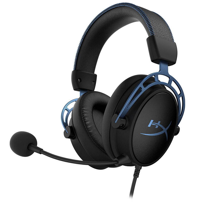 HyperX Cloud Alpha S - PC Gaming Headset, 7.1 Surround Sound, Adjustable Bass, Dual Chamber Drivers, Breathable Leatherette, Memory Foam, & Noise Cancelling Mic