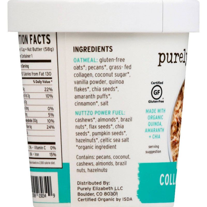 Purely Elizabeth Collagen Protein Oat Cup - Vanilla Pecan