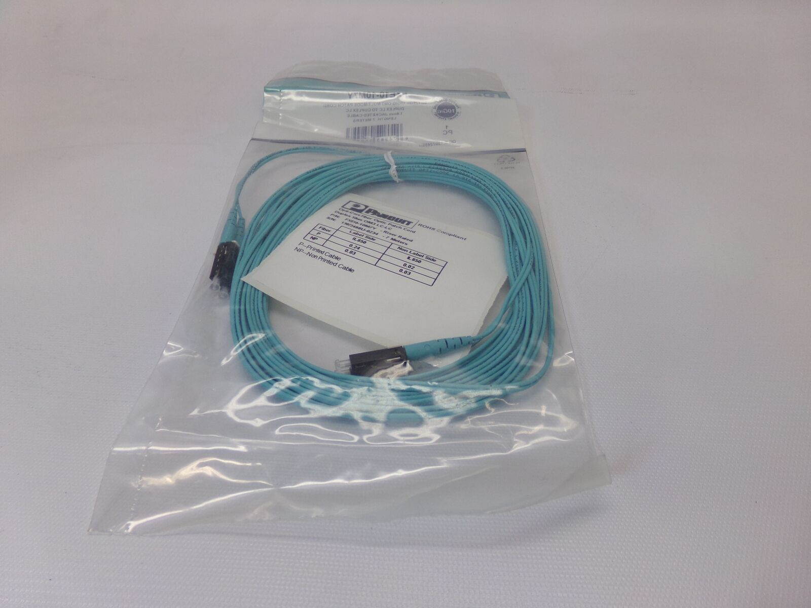 FXE10-10M7Y LC to LC MultiMode Duplex 10Gig 50/125um *New Sealed*