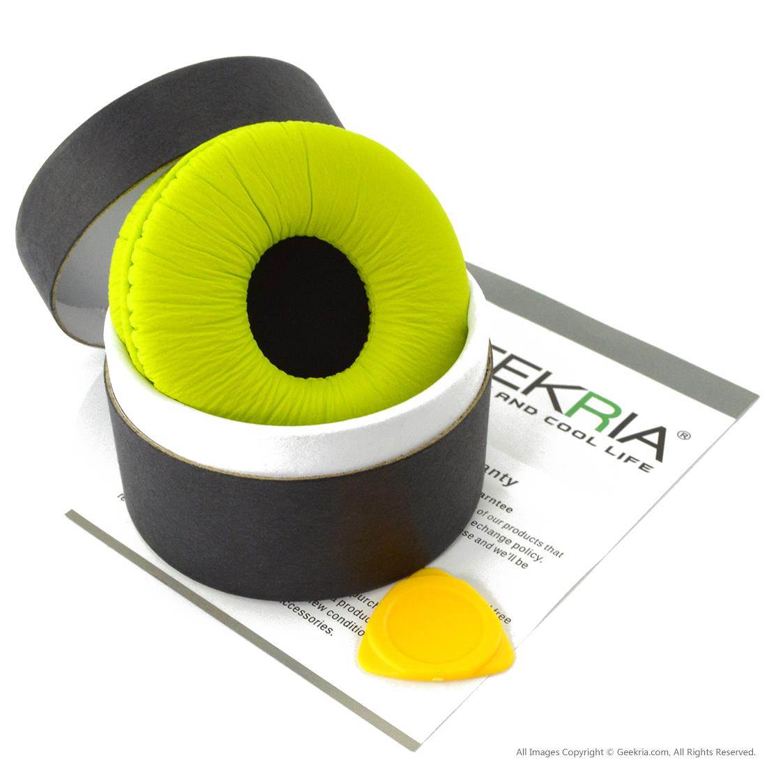 Geekria Earpad for SONY MDR-PQ2, AKG K518, K518DJ, K518LE Headphones Ear Pad / Ear Cushion / Ear Cups / Ear Cover / Earpads Repair Parts (Green)