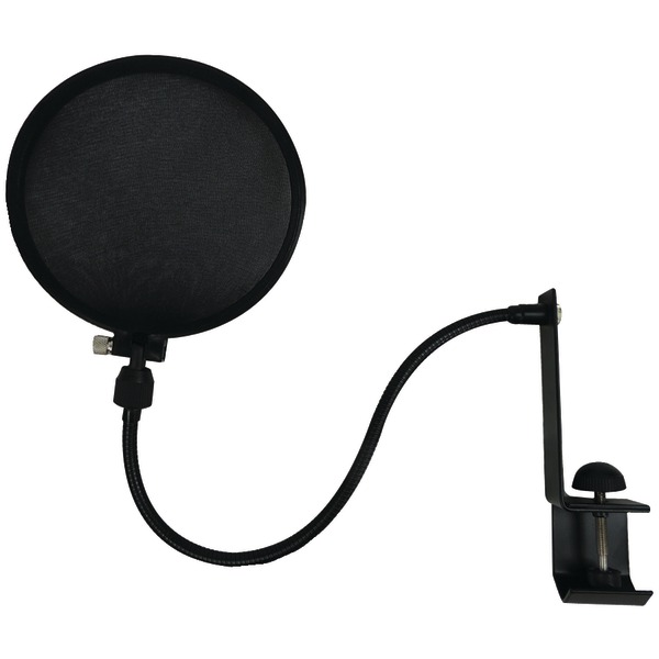 Microphone Pop Filter with Boom and Stand Clamp
