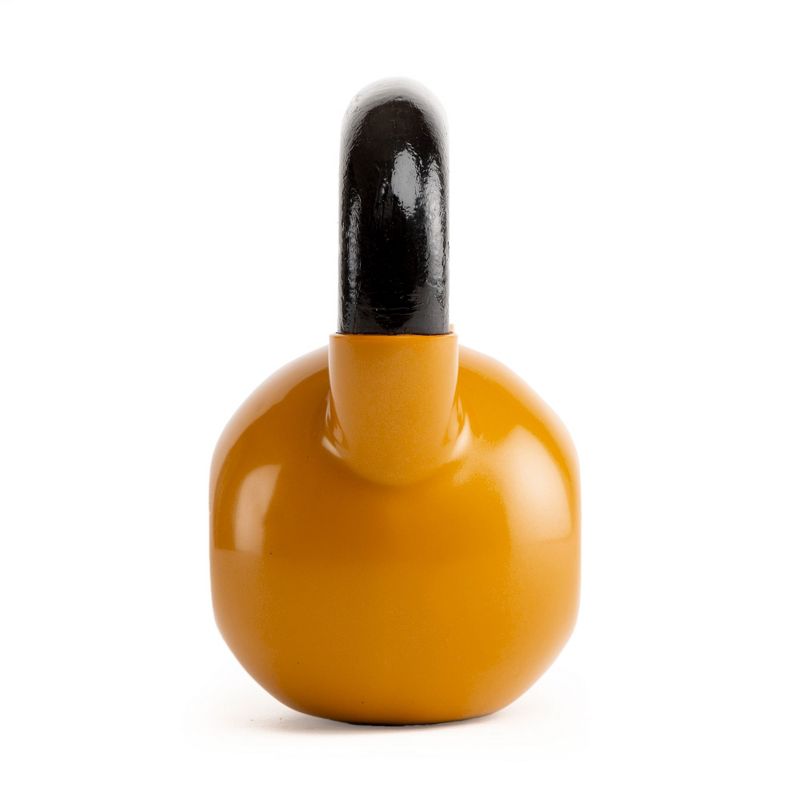 Everlast Vinyl Coated Iron Kettlebell Home Gym Strength Exercise Weight Lifting Training Accessory, 20 Pounds, Orange