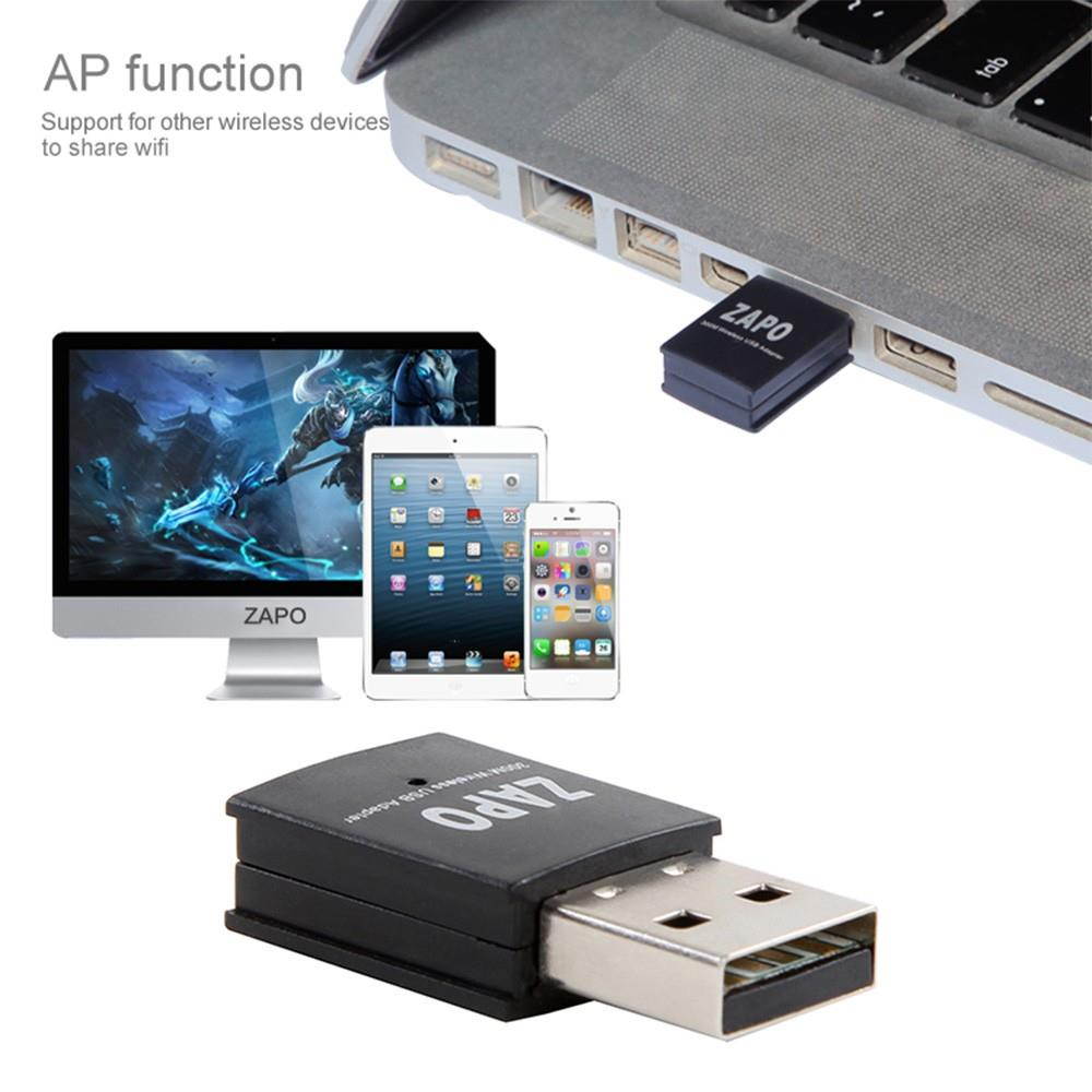 ZAPO W77 300Mbps 2.4G Wireless WiFi Adapter