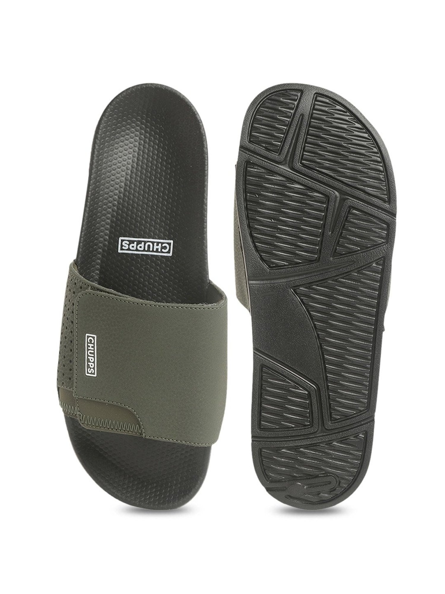 Chupps Men's Olive Slides
