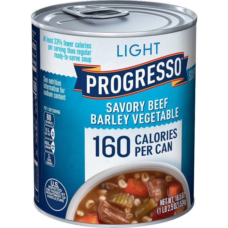 Progresso Light Savory Beef Barley Vegetable Soup - 18.5oz