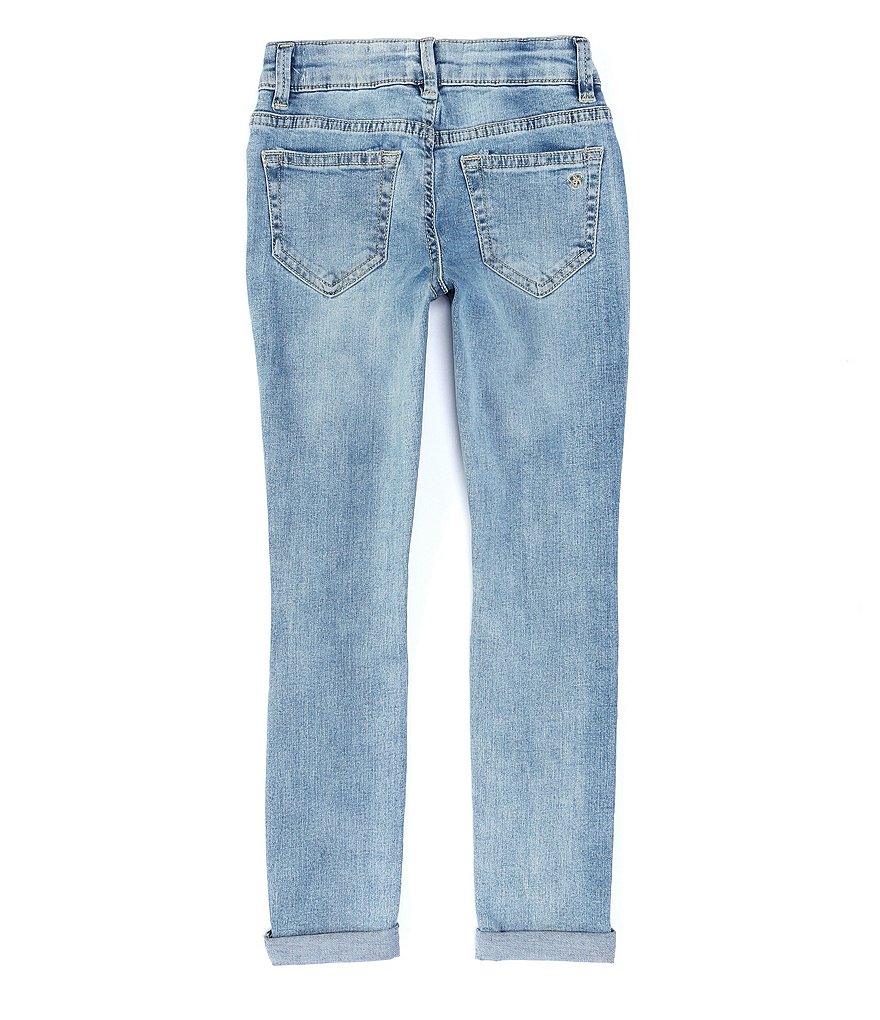 Jessica Simpson Big Girls 7-16 Mid-Rise Emma Destructed Skinny Jeans