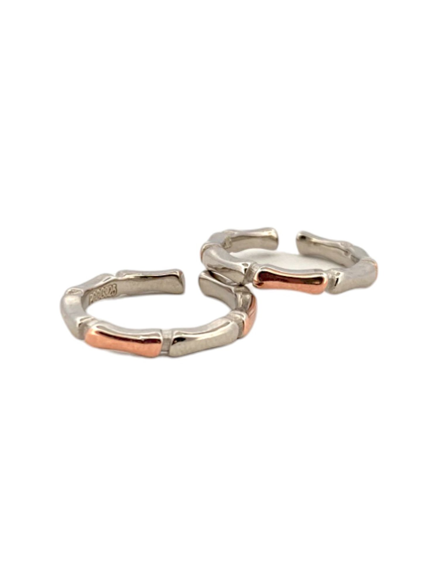 Rihi by P.C. Chandra Jewellers 925 Silver Rectangle Cut Toe-Rings for Women & Girls