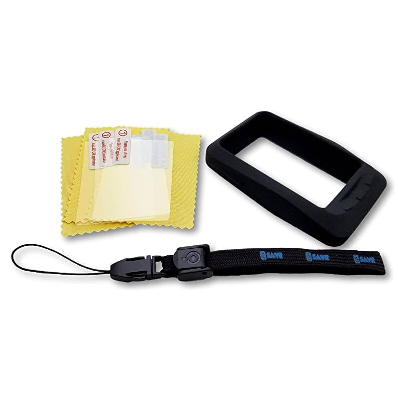 Wahoo ELEMNT Bolt Ultimate Protection Bundle Includes GSAVR Lanyard Tether Molded Protective Silicone Case and 3 Screen Protectors