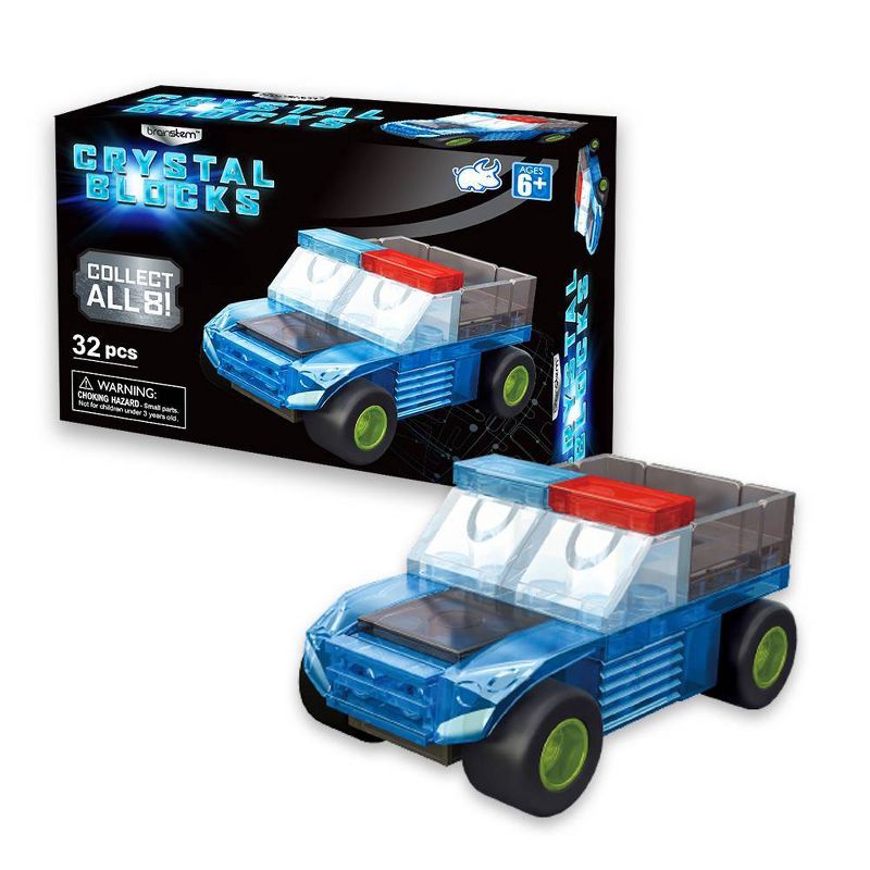 Brainstem Crystal Blocks Bundle - Robot Ambulance Crane & Plane