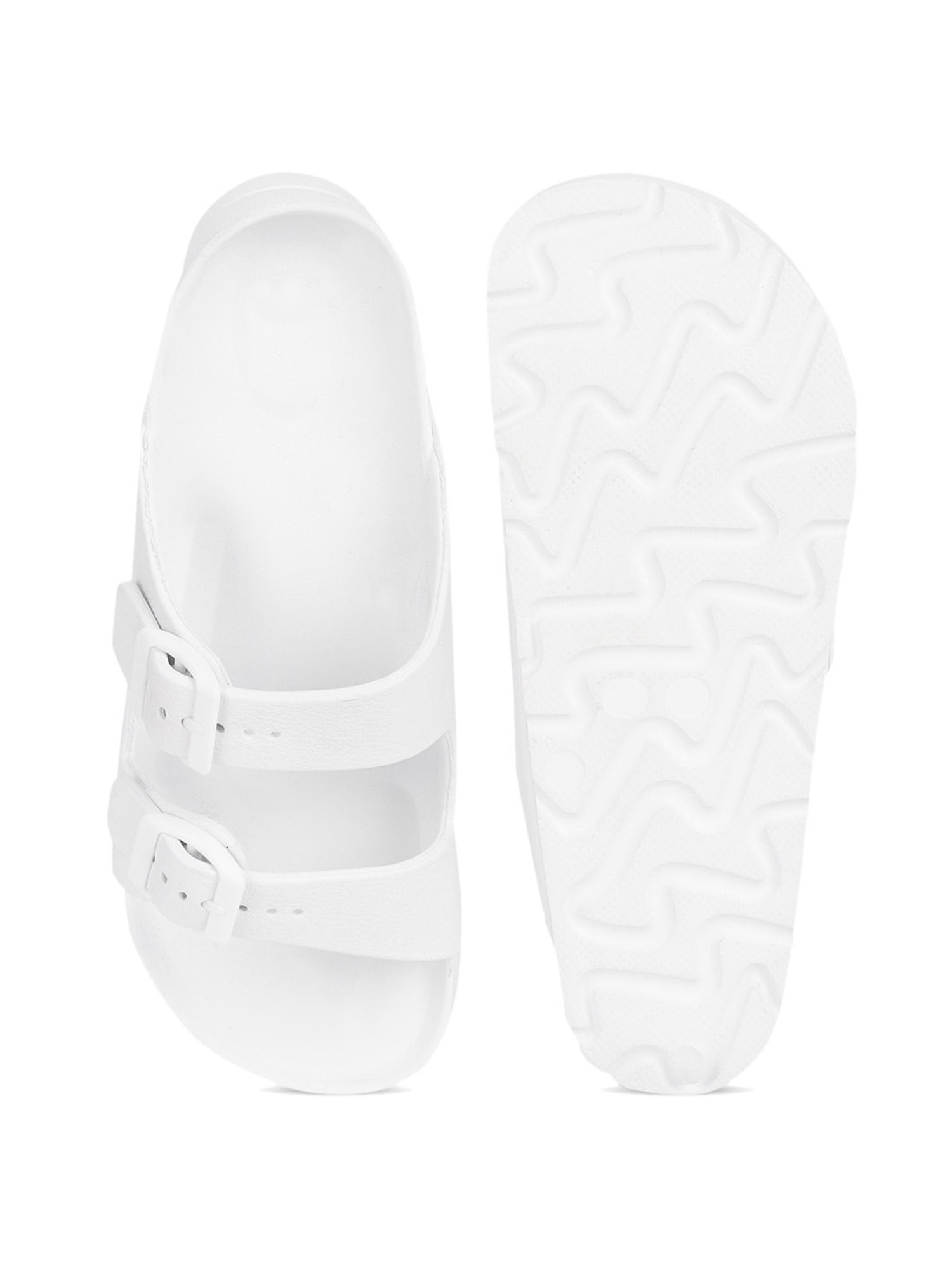 Truffle Collection Women's White Casual Sandals