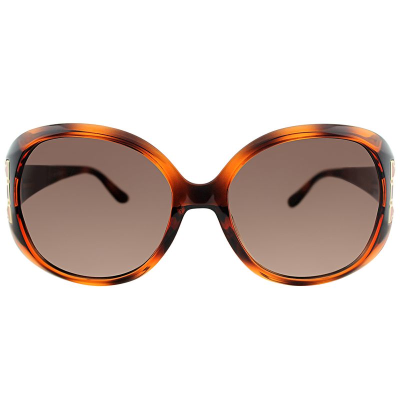 Salvatore Ferragamo  238 Womens Oval Sunglasses Dark Tortoise 57mm