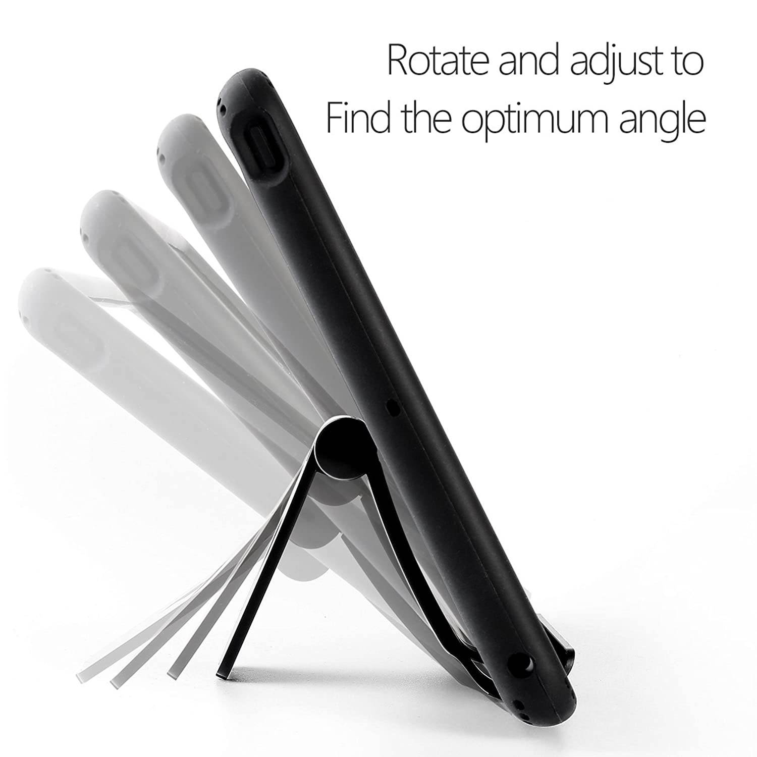 Poetic Universal Adjustable Multi-Angle Mount Holder Stand for Tablet/E-Reader, iPad Mini, iPad Air, iPad 9.7 2017, Galaxy Tab S3 9.7, iPad Pro 9.7,12.9 (Black)