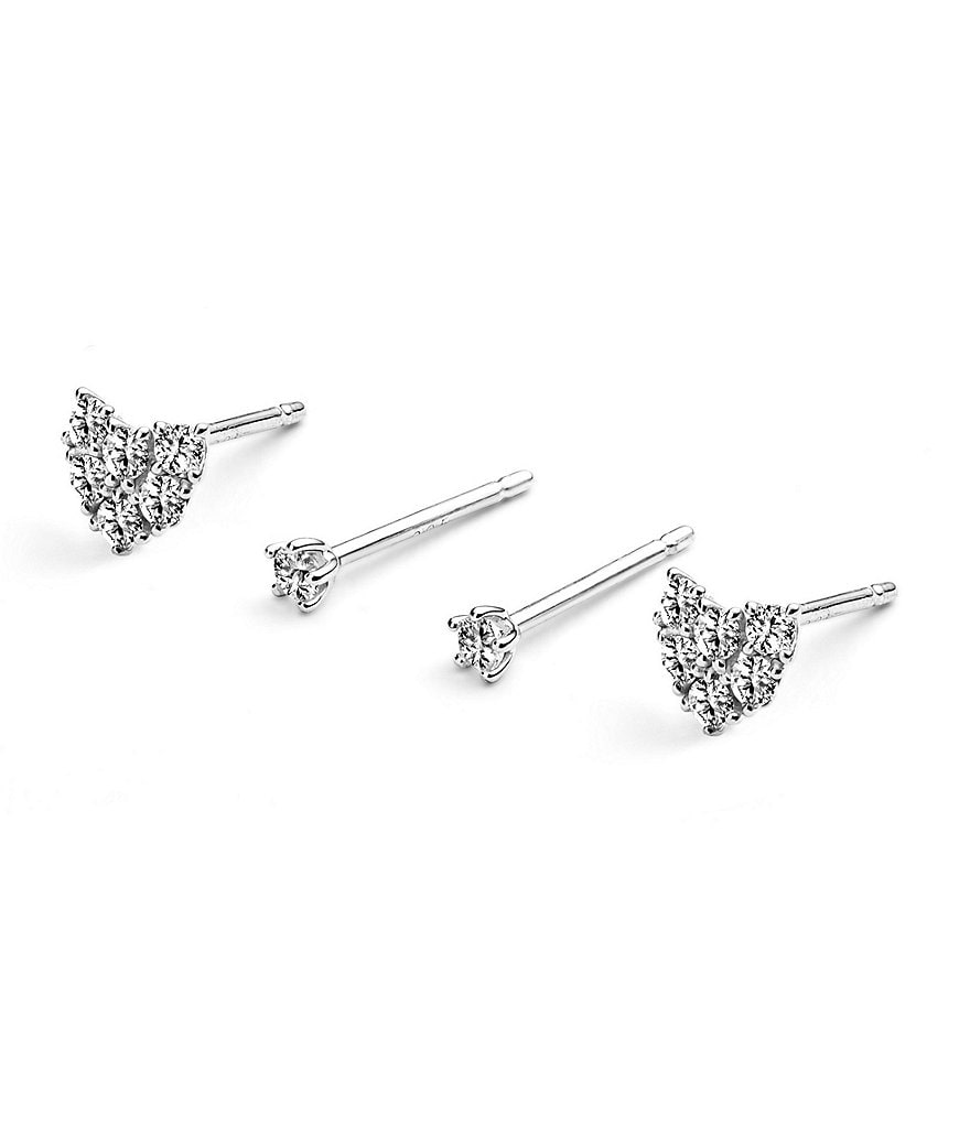 Nadri Heart Stud Earring Set