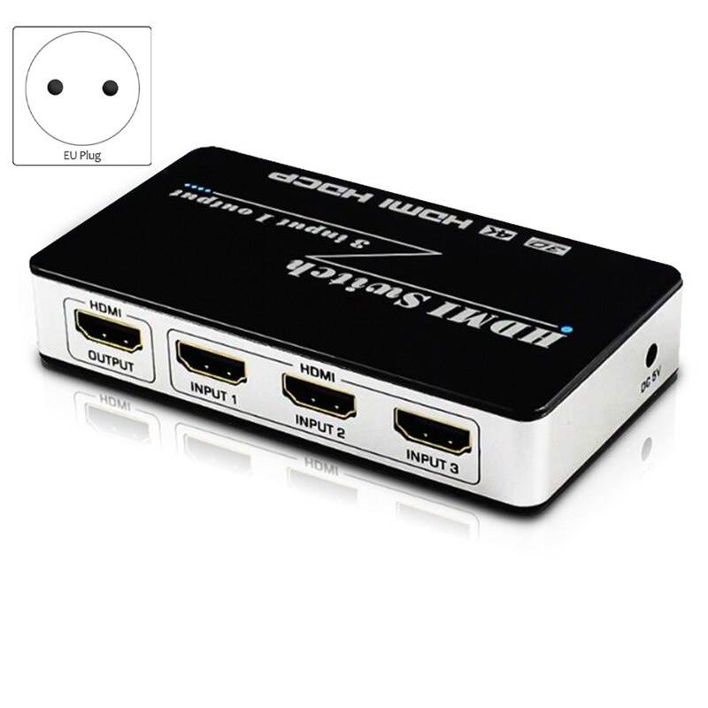 iKKEGOL&reg; Audio Video RCA 3 Port  Way Selector Switcher with AV Cable