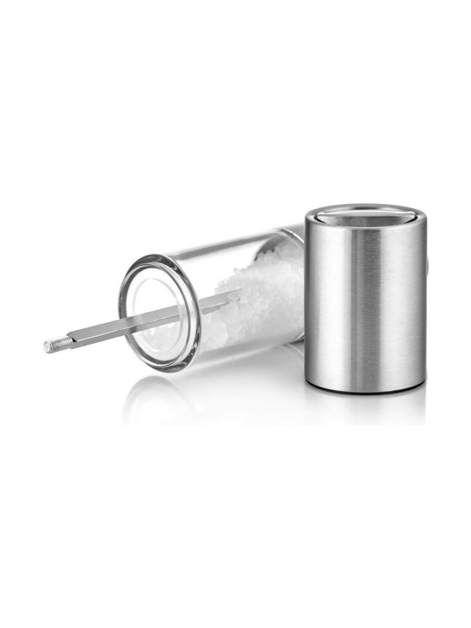 COLE & MASON Transparent Stainless Steel Salt & Pepper Mill
