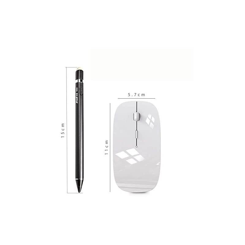 Mouse,Rechargeable Wireless Mouse for MacBook Pro,Wireless Mouse for MacBook Air Laptop PC Computer (White)